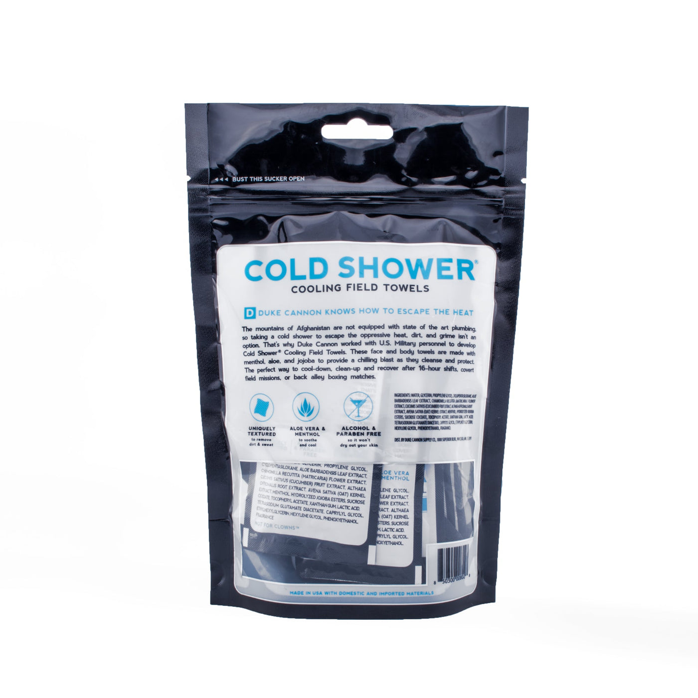 Cold Shower Cooling Field Towels Multipack Pouch - Duke Cannon
