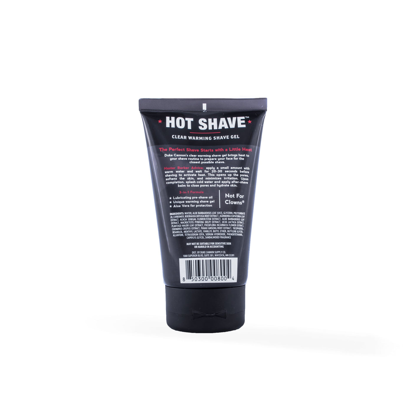 Hot Shave Clear Warming Shave Gel - Duke Cannon