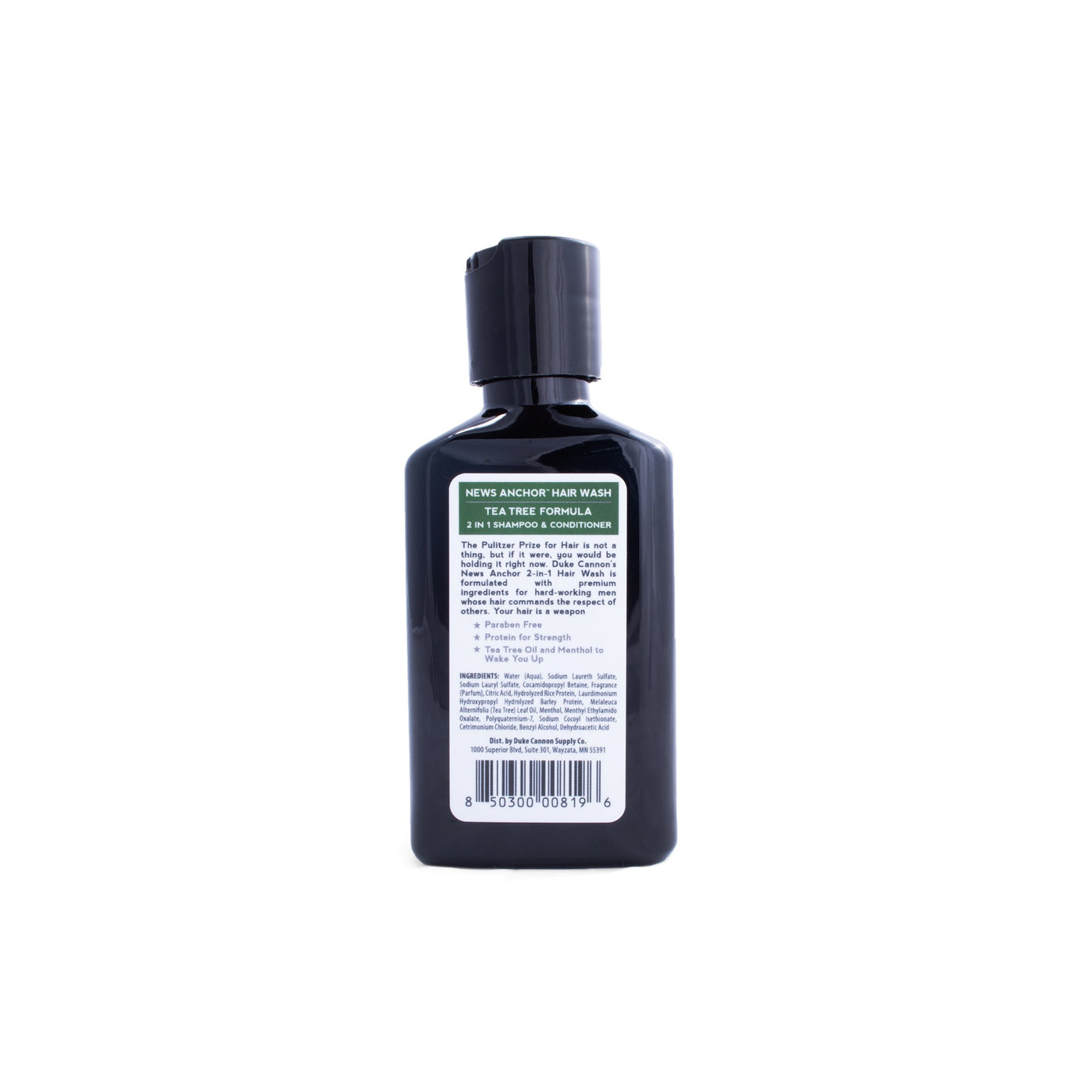 News Anchor Tea Tree 2-in-1 Hair Wash - Travel Size - Duke Cannon