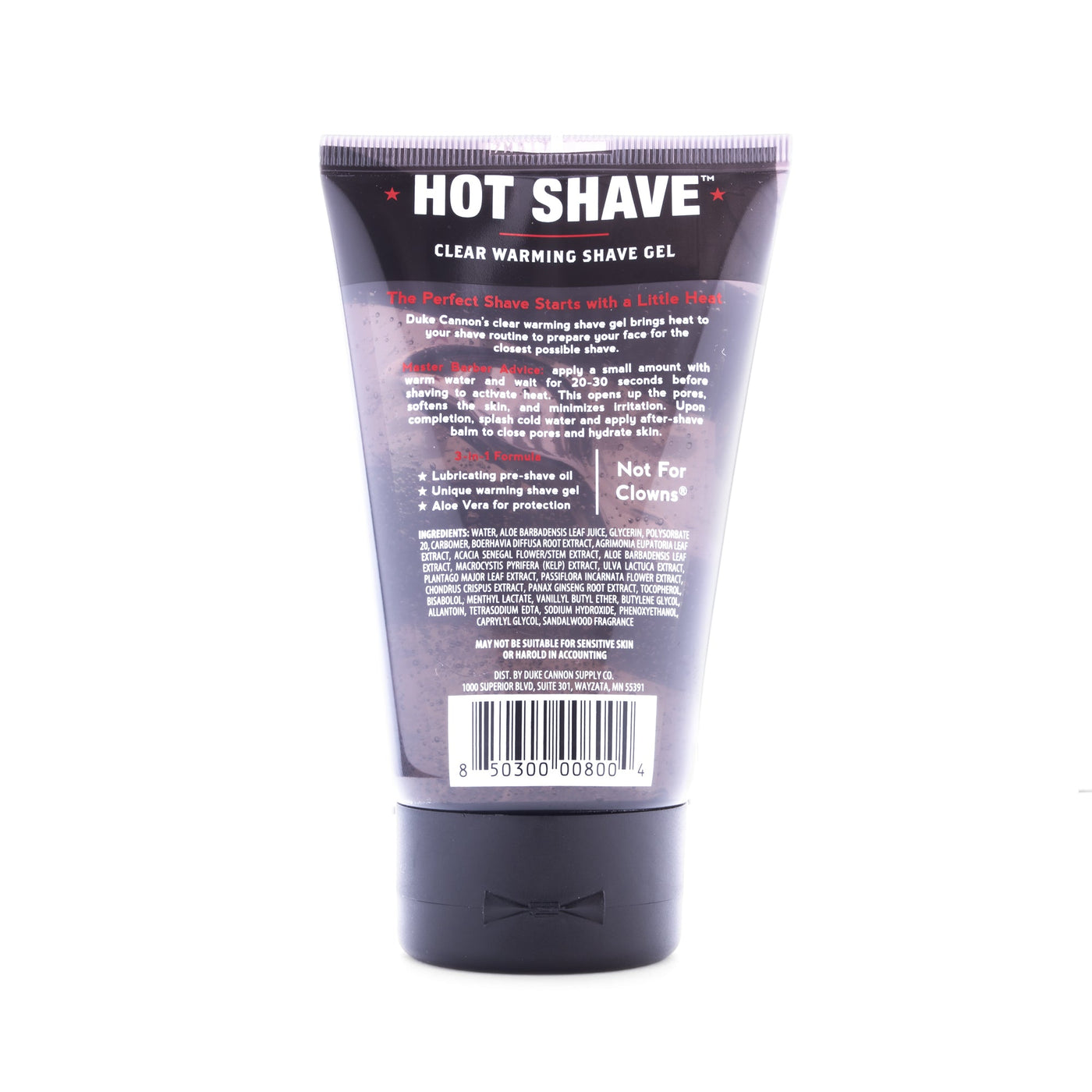 Hot Shave Clear Warming Shave Gel - Duke Cannon
