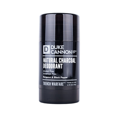Trench Warfare Natural Charcoal Deodorant (Bergamot & Black Pepper)