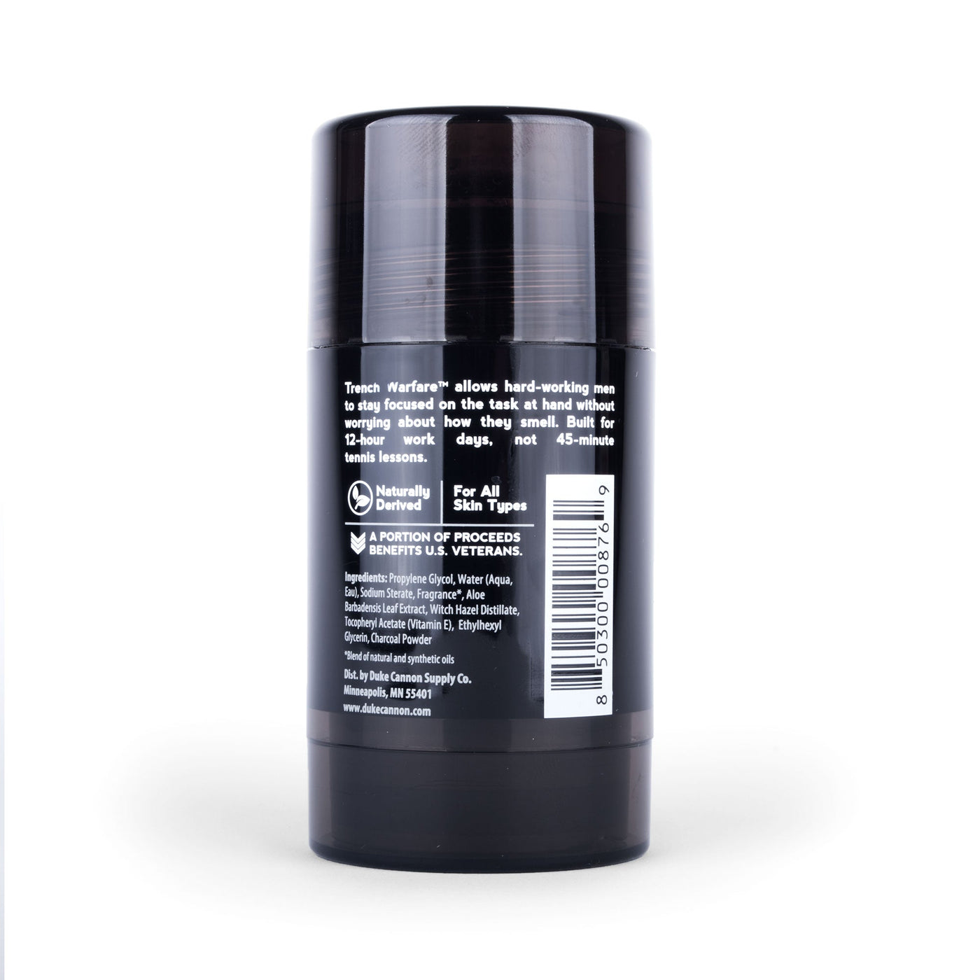 Trench Warfare Natural Charcoal Deodorant (Bergamot & Black Pepper) - Duke Cannon