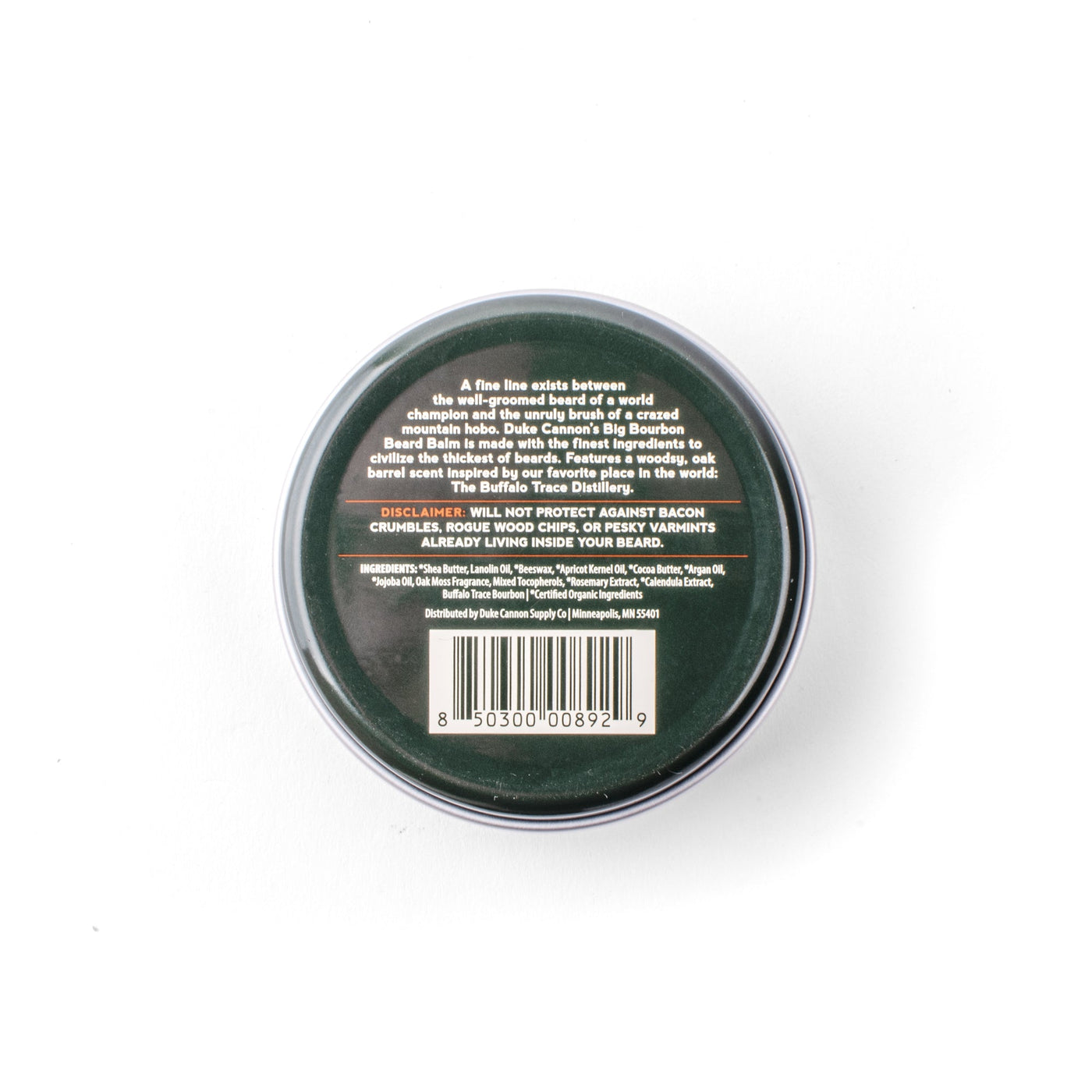 Big Bourbon Beard Balm. Made with Buffalo Trace Bourbon - Duke Cannon