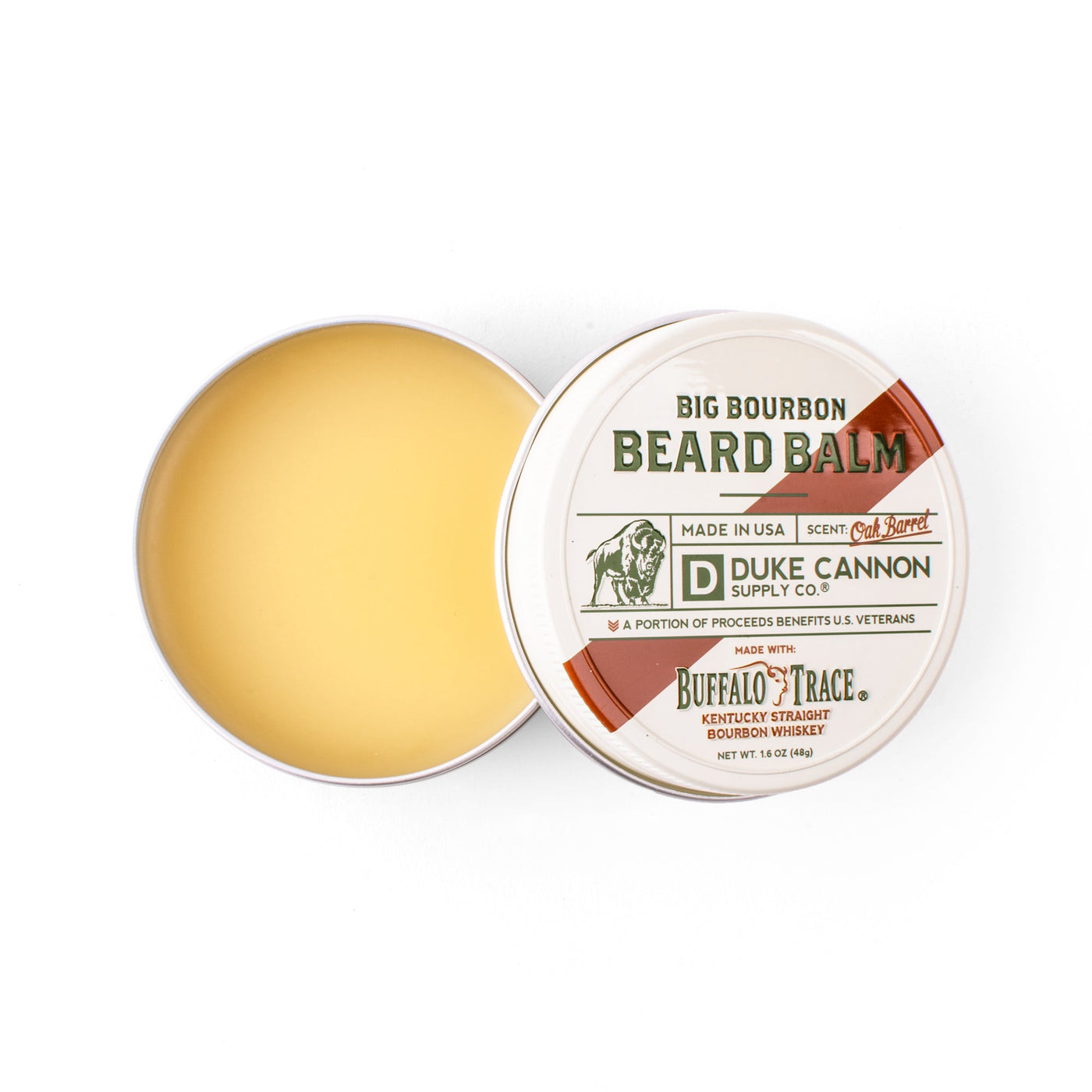 Big Bourbon Beard Balm. Made with Buffalo Trace Bourbon - Duke Cannon