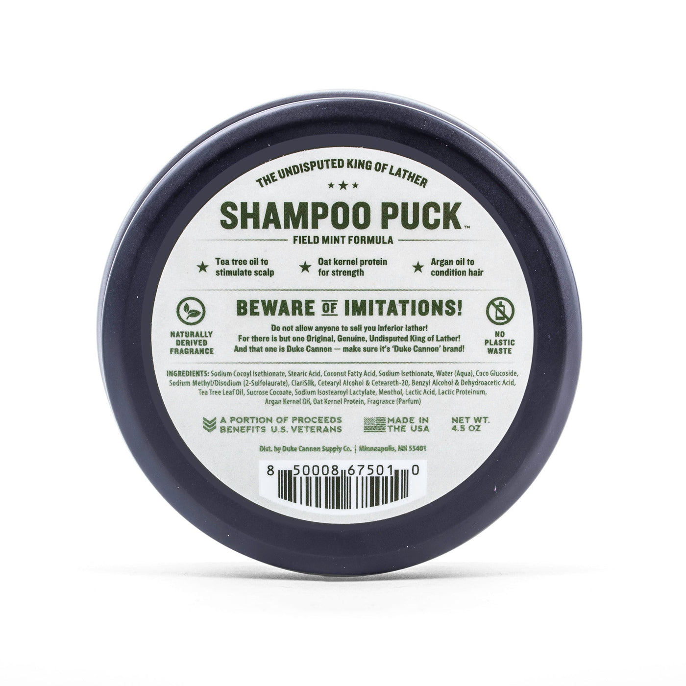 Shampoo Puck - Field Mint - Duke Cannon