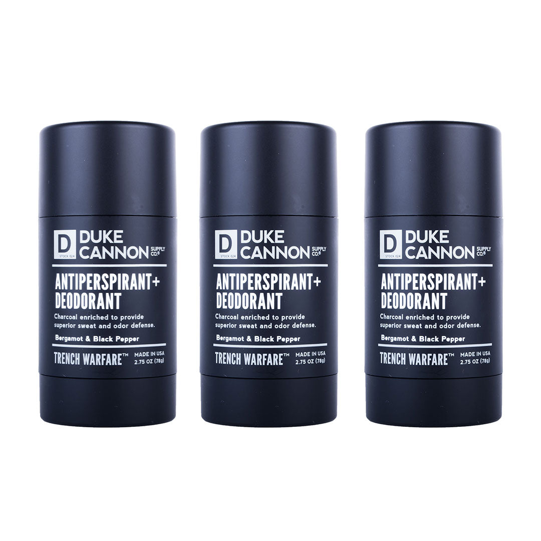 Trench Warfare Antiperspirant + Deodorant (Bergamot & Black Pepper)