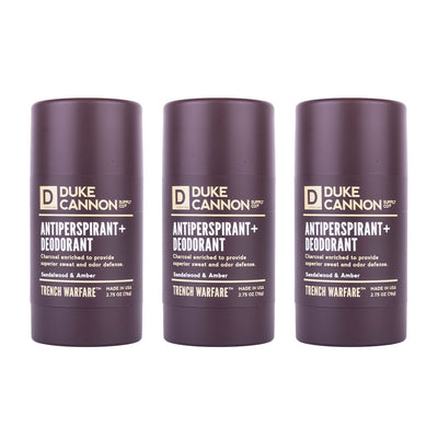 Trench Warfare Antiperspirant + Deodorant (Sandalwood & Amber)