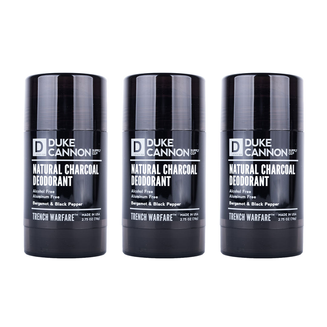 Trench Warfare Natural Charcoal Deodorant (Bergamot & Black Pepper)