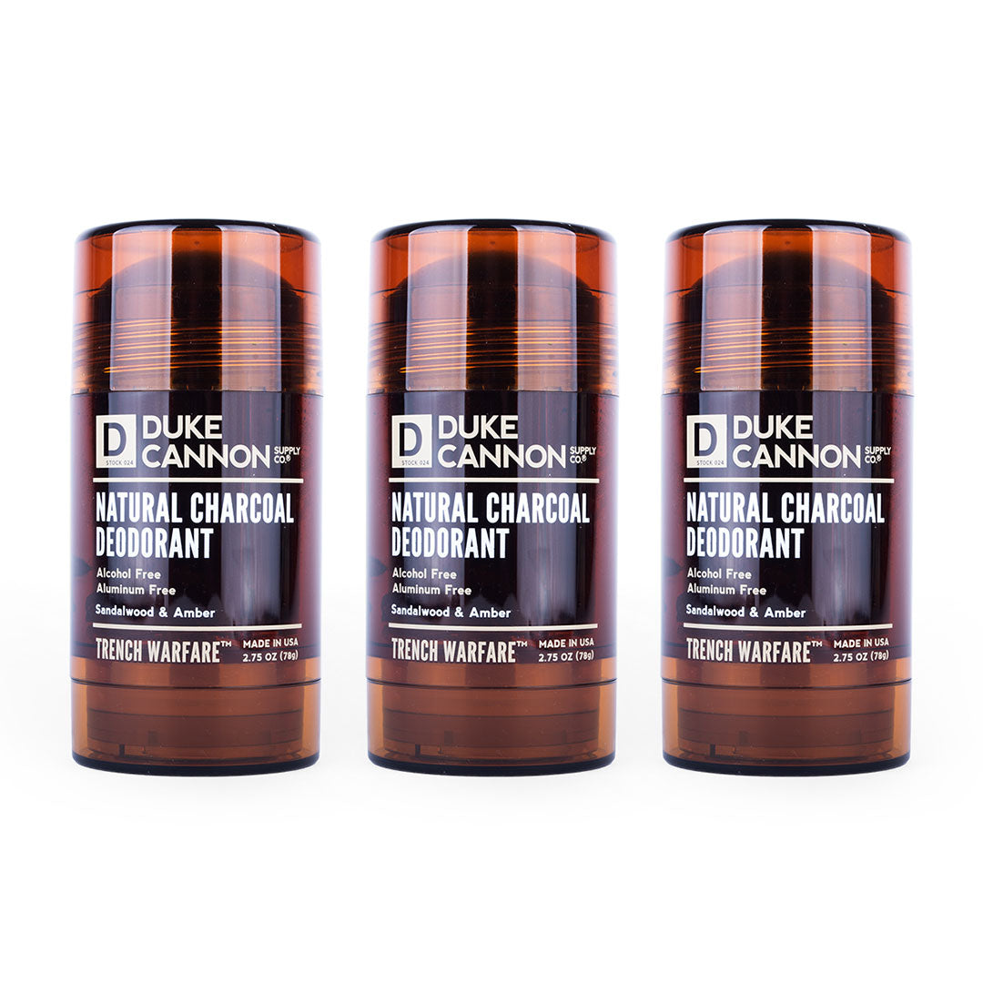 Trench Warfare Natural Charcoal Deodorant (Sandalwood & Amber)