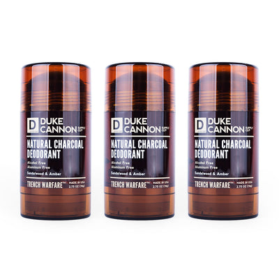 Trench Warfare Natural Charcoal Deodorant (Sandalwood & Amber)
